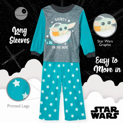 Miniatura 4 de STAR WARS boys 2-piece Loose-fit Pajama Set, Soft & Cute for Kids