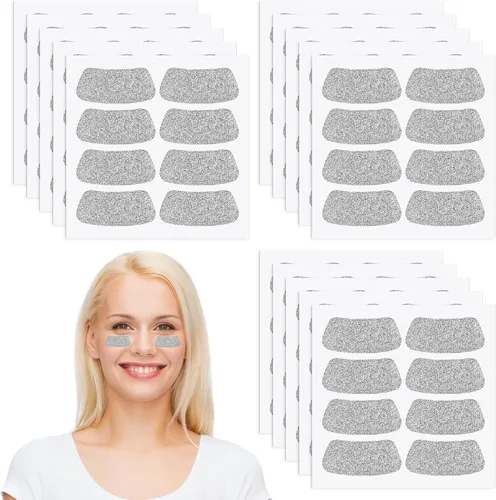 Miniatura 42 de Cholemy 120 pares de calcomanías negras de ojo a granel, calcomanías con purpurina de béisbol, fútbol, sóftbol, fiesta, accesorios para el día