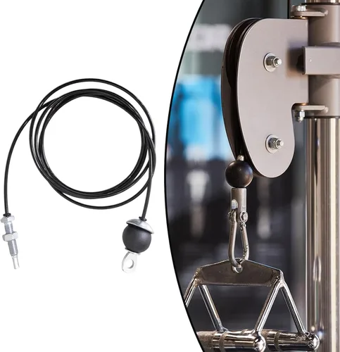 Miniatura 7 de Cable de repuesto para gimnasio, cuerda de alambre de acero, entrenamiento de fuerza para polea de gimnasio en casa, accesorios de máquina