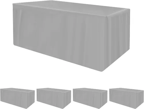 Miniatura 11 de HolidayIdeas Fitted Tablecloths for 4 Foot Rectangle Table, Wrinkle Resistant Washable Table Cover 24x48 Inch for Vendor Booth Display, Banquet, Aqua