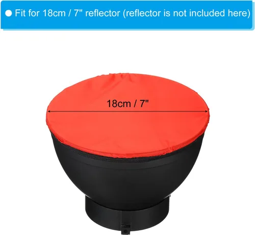 Miniatura 2 de PATIKIL Cubierta de lámpara difusora suave de 7 pulgadas y 7.1 in, paquete de 4 difusores de tela, reflector estroboscópico, calcetín para luz