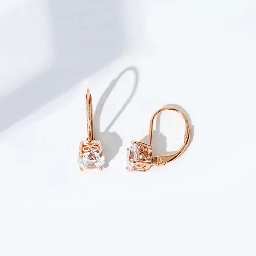 Miniatura 6 de Tienda Essentials Pendientes de plata de ley chapados en platino con circonita con elementos infinitos (anteriormente colección Tienda)