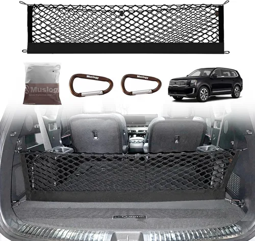 Miniatura 38 de Muslogy para Maverick - Accesorios de Red de Malla de Carga Extensible, Organizador de Maletero, Red de Malla Elástica para Cama de Carga