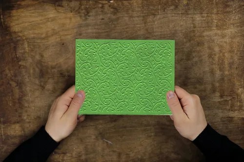 Miniatura 3 de Carpeta de Estampado en Relieve con Impresiones Texturizadas 3D de Fondo, Plantilla de Carpeta de Estampado en Relieve de Plástico con Patrón de Vid
