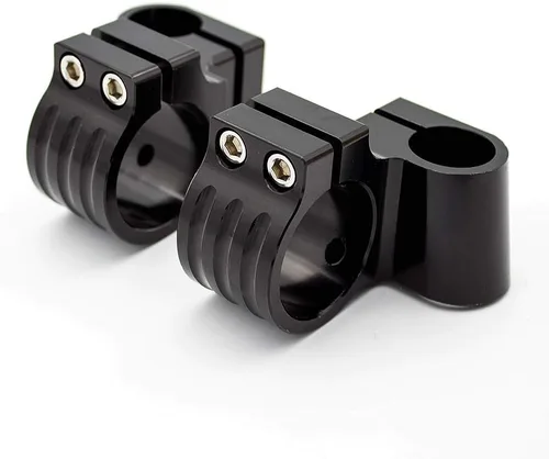 Miniatura 2 de FXCNC Tubo de horquilla de aluminio CNC de 1.850 in, 7/8 pulgadas, clip de tubo de horquilla para manillar, reemplazable, compatible con Universal