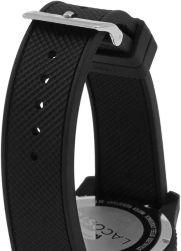 Miniatura 5 de Lacoste L.12.12de los hombres correa de silicona de negro reloj 2010766