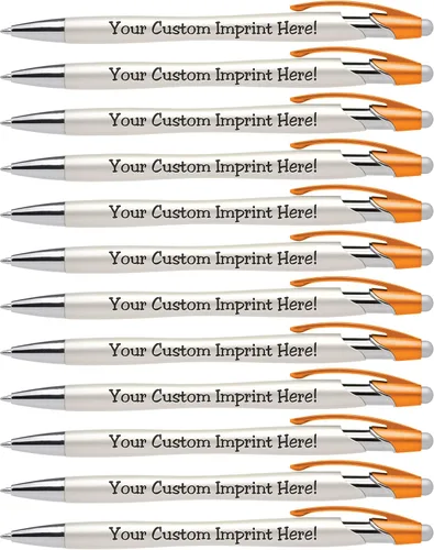 Miniatura 7 de ExpressDesigns™ - Bolígrafos personalizados con lápiz capacitivo - The Pearl - Bolígrafos metálicos personalizados con nombre impreso con tinta