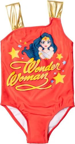 DC Comics Traje de baño de una pieza de Batgirl de la Liga de la Justicia Mujer Maravilla para niñas pequeñas a niños grandes