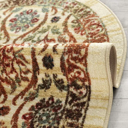Miniatura 6 de Antep Rugs - Alfombras antideslizantes (antideslizante) 2 x 5 con parte trasera de goma floral geométrica de bajo perfil para cocinas