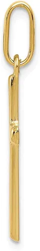 Miniatura 2 de Colgante de cruz de oro amarillo de 14 quilates 1 pulgada 1102in x 0512in regalos de joyería para mujeres esposa mamá regalos para hombres marido