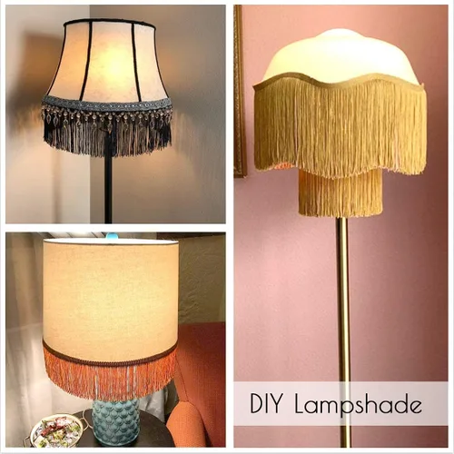 Miniatura 4 de AWAYTR Ribete de Flecos para Costura de 10 Yardas - 6 pulgadas de Ancho con Borlas para Manualidades DIY, Ropa y Decoración de Vestidos