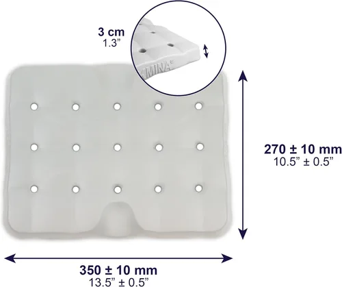 Miniatura 5 de KMINA Cojín de asiento de ducha, espuma impermeable ligera y antideslizante, almohadillas para rodillas para jardinería, patentado, fabricado