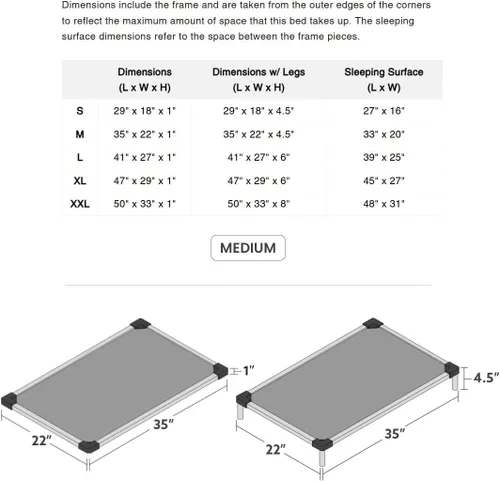 Miniatura 7 de K9 Ballistics - Cama para jaula de perro, a prueba de mordiscos, acolchada y blindada, prácticamente indestructible, patas incluidas