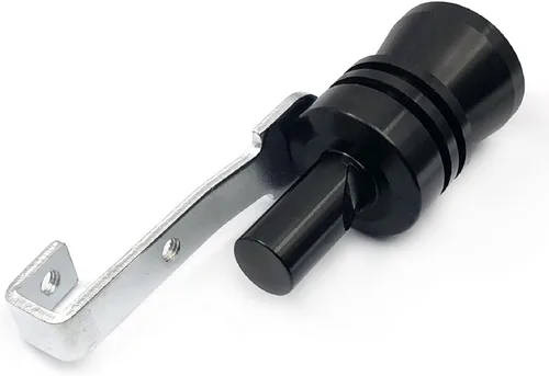 Miniatura 3 de DEVMO Silenciador de escape universal de aleación de aluminio de tamaño XL, silenciador de tubo de escape de sonido turbo para coche (XL-negro)