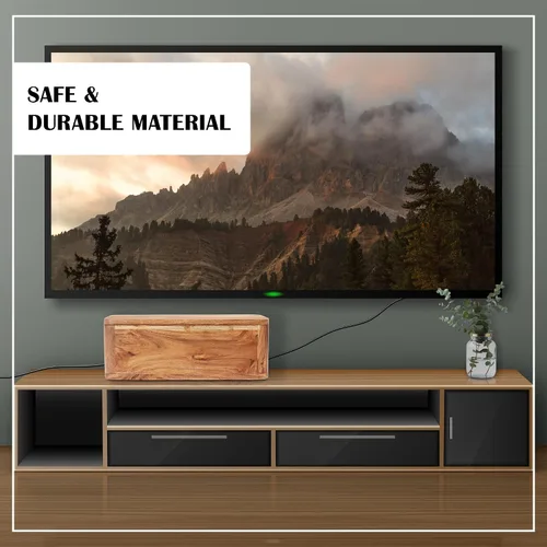 Miniatura 8 de Caja grande de gestión de cables - Madera de acacia - Caja organizadora de cables y caja de tira de alimentación para la gestión de cables