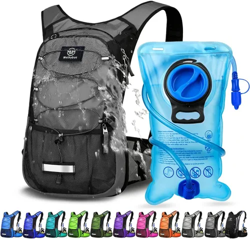 Miniatura 10 de Mothybot Mochila de Hidratación Aislada con Vejiga de Agua de 3L Libre de BPA a Prueba de Fugas, Mochila de Senderismo Ligera de Gran Almacenamiento