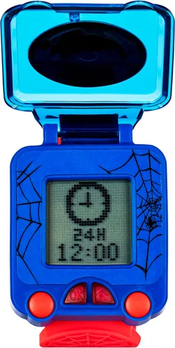 Miniatura 2 de Accutime Marvel Spider-Man - Reloj digital de aprendizaje digital azul para niños, niños pequeños, niños con correa roja, incluye temporizador