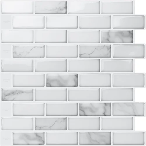 Miniatura 9 de Art3d - 10 hojas de azulejos adhesivos antisalpicaduras para cocina - 30 x 30 cm, adhesivo de pared para cocina, baño, encimera y sala de estar
