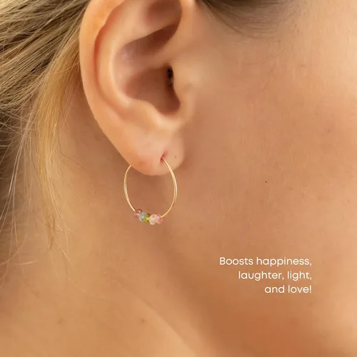Miniatura 16 de SoulKu Gold Hoop Earrings for Women, 14k Gold Earrings, Delicate Jewelry