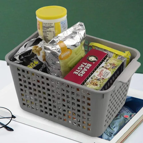 Miniatura 3 de Cesta de almacenamiento de plástico profundo, 6 paquetes