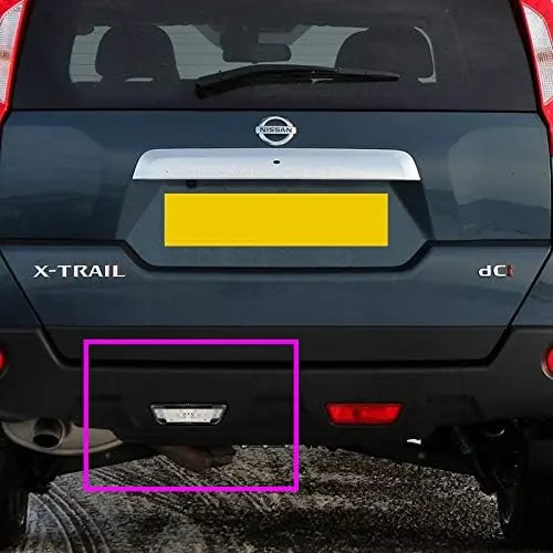 Miniatura 5 de Luz reflectora de parachoques trasero, luz de freno antiniebla, luz de advertencia compatible con Nissan X-Trail 2008-2013 Bar Lamp con 27-LED