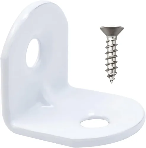 Miniatura 4 de Soporte de esquina de 0.75 pulgadas en L, soportes de ángulo recto de 90 grados, soportes de acero inoxidable para muebles de madera, mesas, sillas