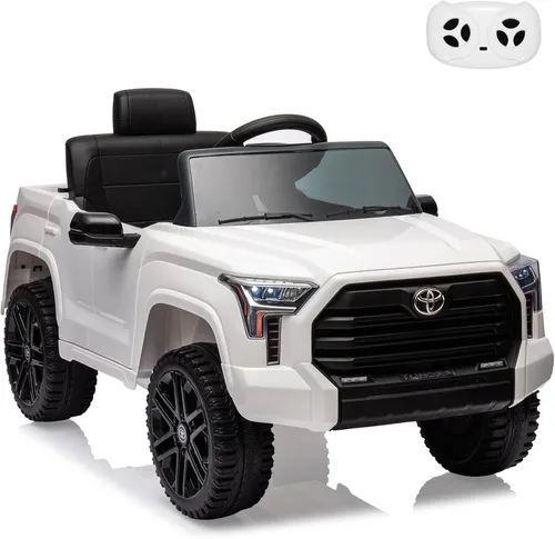Miniatura 10 de Camión de Juguete, Toyota Tundra con Licencia de 12V Camión de Juguete con Control Remoto, Auto Eléctrico a Batería con Ruedas Resistentes al