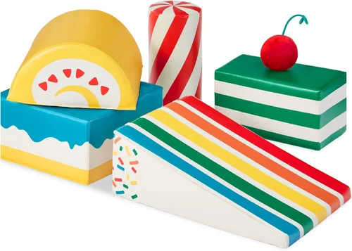 Best Choice Products Estructuras de Juego de Actividad de 5 Piezas de Bloques de Espuma Suave para Escalar y Gatear para Niños para el Desarrollo 5
