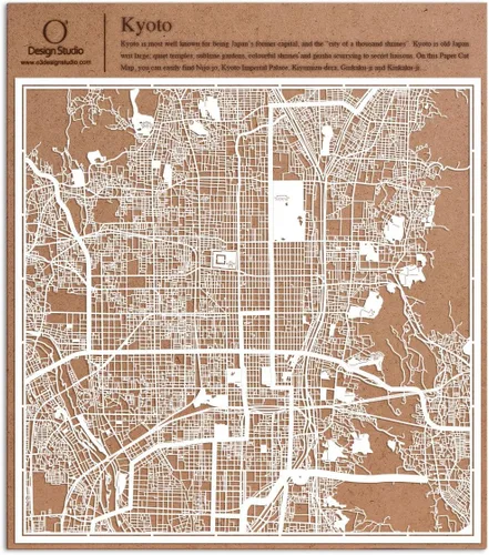 Miniatura 122 de O3 Design Studio Aberdeen - Mapa de papel cortado en papel blanco de 12 x 12 pulgadas
