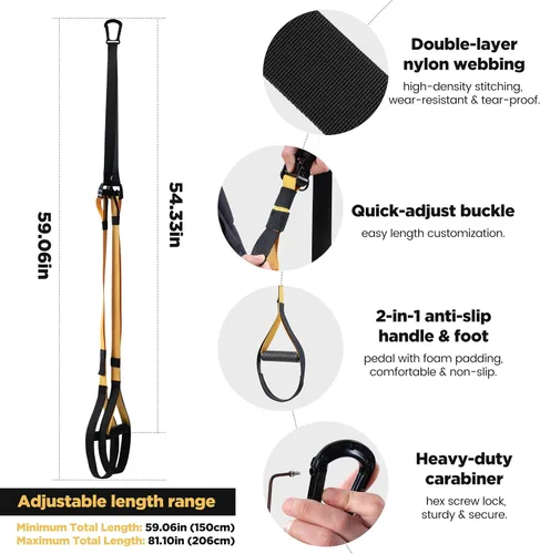 Miniatura 2 de Wall Mounted Doorway Pull Up Bar, Carbon Steel Chin Up Bar and Pull Up Bar with Reinforced Steel Plate Support for Joists and Wall Studs, Strength