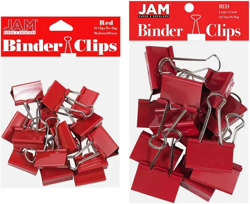 Miniatura 30 de Broches aprietapapeles JAM Paper®, Blanco
