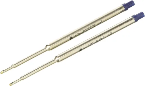 Miniatura 18 de Monteverde Recambios de bolígrafo suave USA para adaptarse a bolígrafos Waterman, punta media, negro, paquete de 2, rendimiento de escritura suave