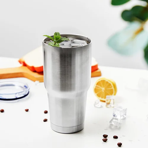 Miniatura 6 de Meway vaso para café de 30 onzas Plateado