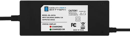 Miniatura 4 de Mighty Max Battery Cargador de scooter LiteRider (GL110/GL140) de 24V 3Amp Golden Technologies
