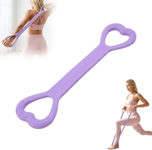 Miniatura 10 de Bandas de resistencia Figura 8 Bandas de ejercicio para mujer, bandas elásticas para entrenamiento, brazo, espalda, entrenamiento de hombro cuerdas