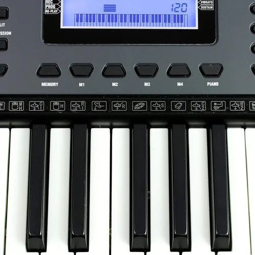 Miniatura 4 de RockJam - Piano de teclado de 61 teclas con flexión de tono, fuente de alimentación, soporte para partituras, calcomanías para notas de piano