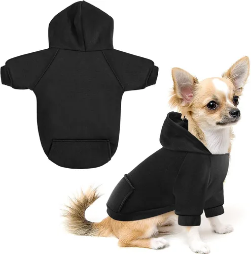 Miniatura 9 de Idepet Sudaderas con capucha para mascotas perros, ropa para perros pequeños, chaleco para chihuahua, abrigo cálido, chaqueta de otoño, conjuntos