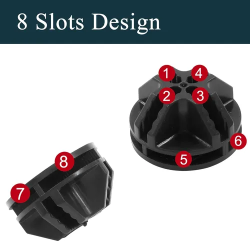 Miniatura 3 de Conectores de cubo de alambre, 15 conectores de esquina de plástico para bricolaje, estantes de almacenamiento de cubos, organizador de estantes