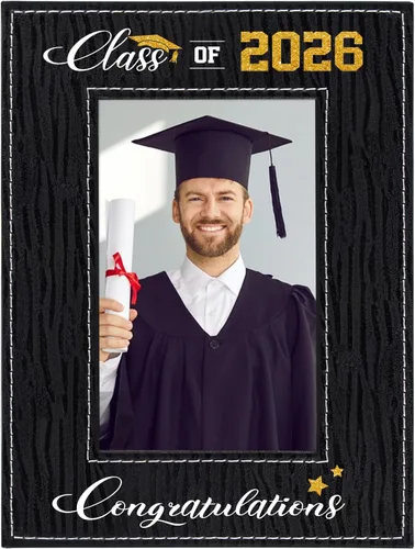 FLYAB Marco de fotos de graduación Clase de 2025 - Regalos de graduación 2025 para hombres y mujeres, exhibición especial para una preciada foto de