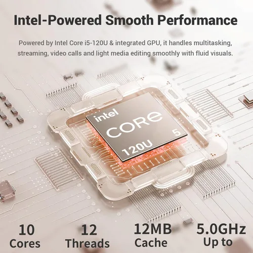 Miniatura 3 de HP Portátil para estudiantes en casa de 17.3 pulgadas, potente CPU Intel Core 5 120U de 10 núcleos, 32 GB de RAM, almacenamiento de 2 TB, cámara web