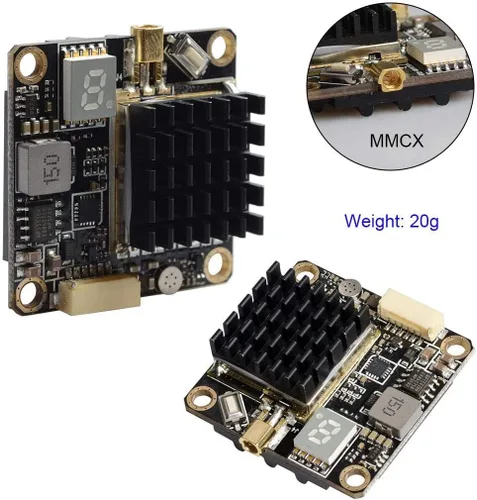 Miniatura 4 de Transmisor conmutable de largo alcance FPV VTX PIT/250/500/1000/2000mW de largo alcance compatible con configuración OSD utilizando audio