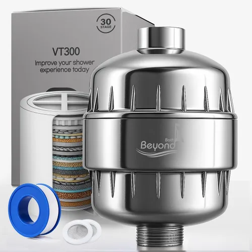 Miniatura 7 de Filtro de ducha de 30 etapas, filtro de cabezal de ducha, suavizante de alto rendimiento que reduce la piel seca y los olores de cloro, negro