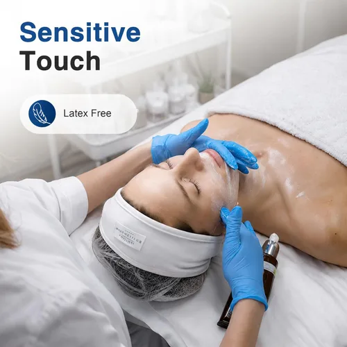 Miniatura 8 de Schneider Blue Vinyl Synthetic Exam Gloves, Case of 1000, 4-mil, Powder-Free, Latex-Free, Non-Sterile, Disposable Gloves