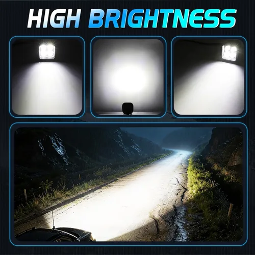 Miniatura 3 de Niwaker - Luces LED para cápsulas, 2 unidades, 3 pulgadas, 80 W, CREE LED, cubos de luz de conducción todoterreno, faros, luces antiniebla, luces