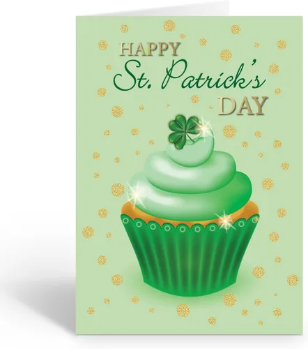 Miniatura 14 de Stonehouse Collection Surtido de tarjetas de felicitación del día de San Patricio, tarjetas irlandesas de la suerte, trébol, duende, decoraciones