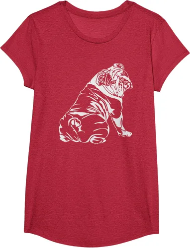 Miniatura 46 de Gracioso Bulldog Inglés playera perro Hund playera regalo, Azul (Heather blue)