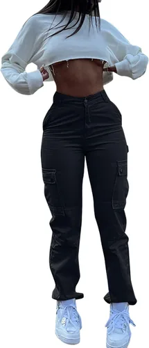 Miniatura 3 de Pantalones vaqueros cargo para mujer