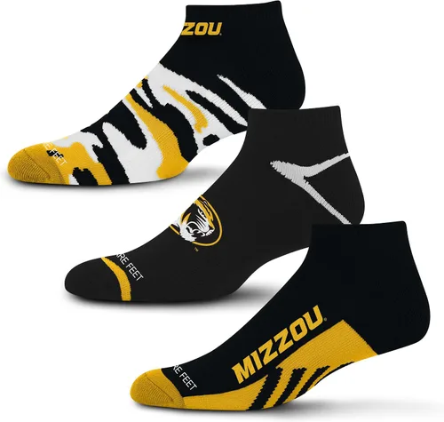 Miniatura 3 de For Bare Feet NHL calcetines tobilleros Camo Boom para hombre, paquete de 3