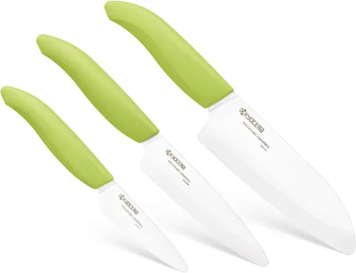 Miniatura 11 de Kyocera 610445-FK-3PC-WHBU - Juego de cuchillos de cerámica avanzada serie Revolution de 3 piezas, tamaños de hoja: 5.5", 4.5", 3", azul KYOCERA