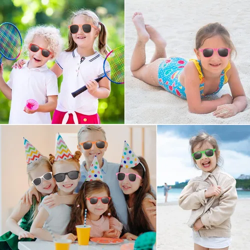 Miniatura 7 de FEPITO Paquete de 24 lentes de sol de fiesta a granel para regalos de fiesta de cumpleaños, rellenos de bolsas de golosinas para playa, piscina